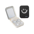2 Pair Black Smile Face Contact Lens Case