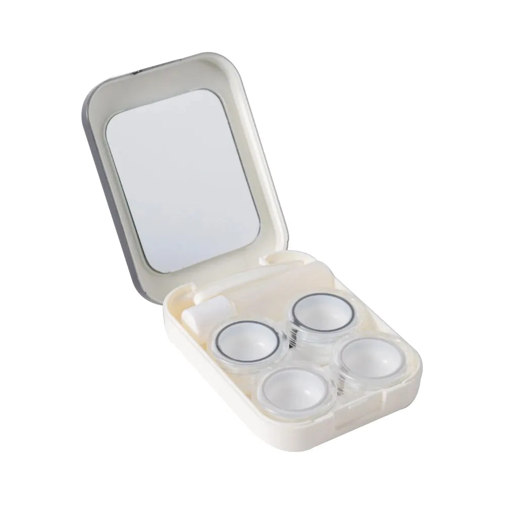 2 Pair Black Gold Ballet Contact Lens Case