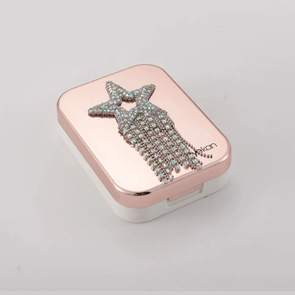 2 Pair Pink Meteor Contact Lens Case